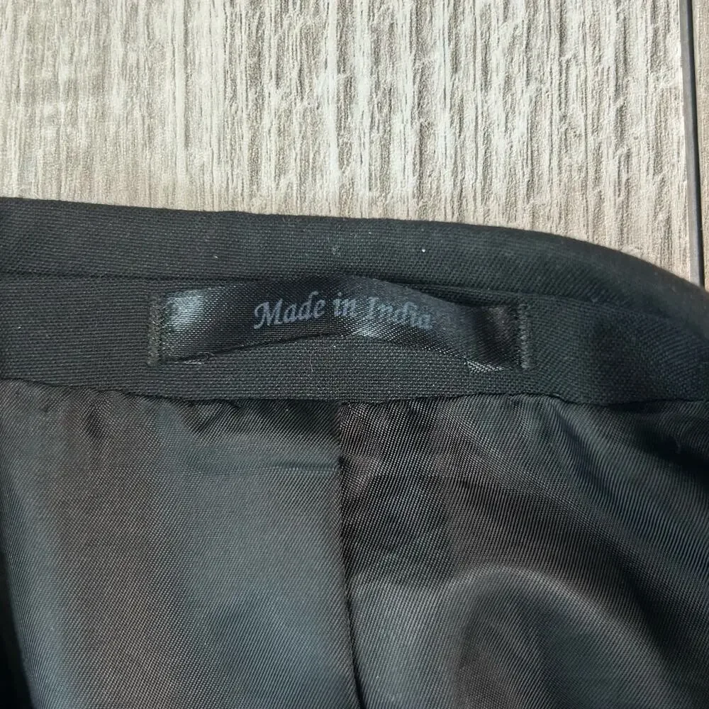 Calvin Klein Sport Suit Jacket Black Mens 38R 2 Button Collared Blazer/Coat Work